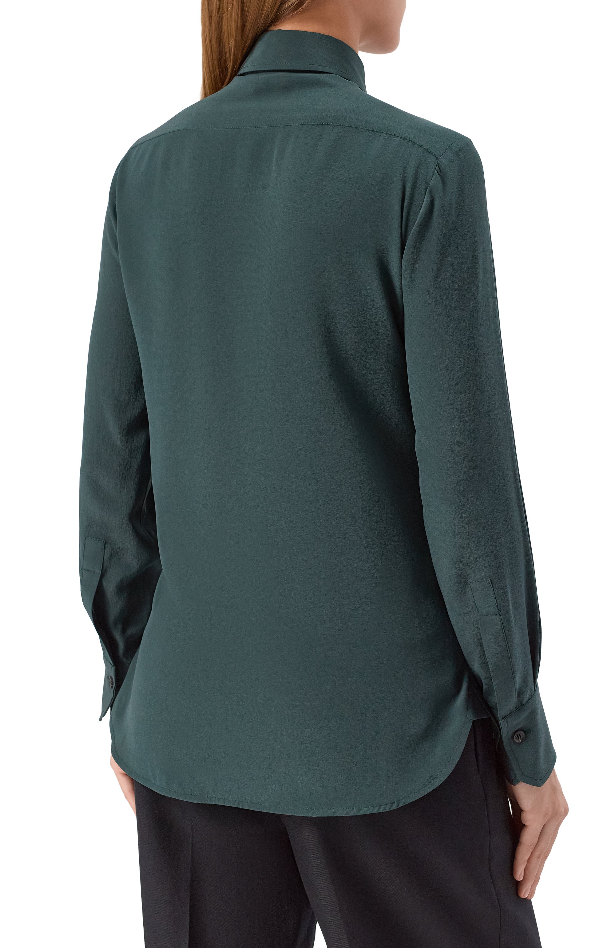 Атласная блузка KITON, арт. D48407, фото 4