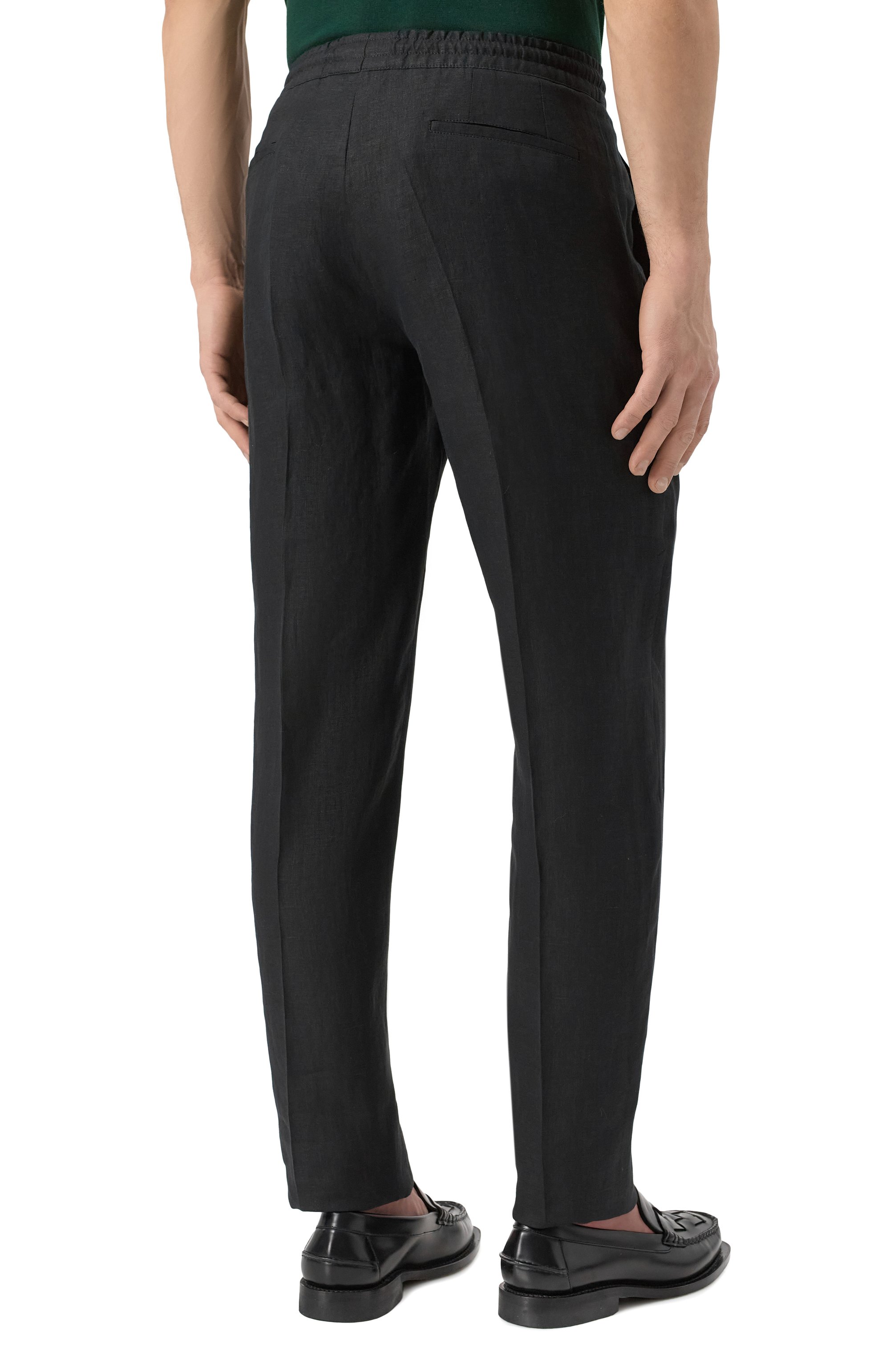 Льняные брюки KITON, арт. UPN01H0928621, фото 4