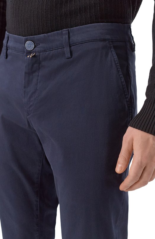 Хлопковые брюки Jacob Cohen JUM_P0001 001 S3755 TR Синий  JUM_P0001 001 S3755 TR Фото 5