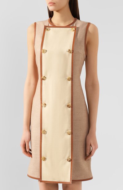 Платье из смеси шерсти и вискозы BURBERRY, арт. 4562564, фото 3