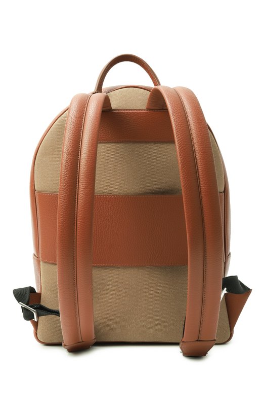 Рюкзак Rubeus Milano BACKPACK BAG MICHELANGEL0/CALFSKIN GRAN PRIX+CANVA Бежевый  BACKPACK BAG MICHELANGEL0/CALFSKIN GRAN PRIX+CANVA Фото 6
