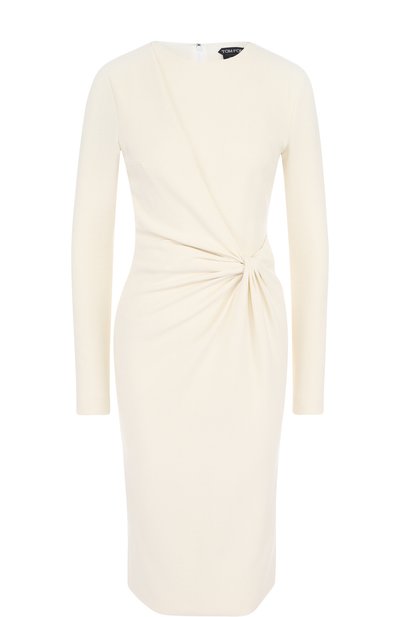 Женское приталенное платье-миди с драпировкой TOM FORD, арт. AB2126-FAX300