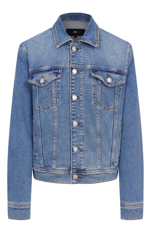 Джинсовая куртка 7 For All Mankind 7UJ60120-1ZP Синий 7UJ60120-1ZP