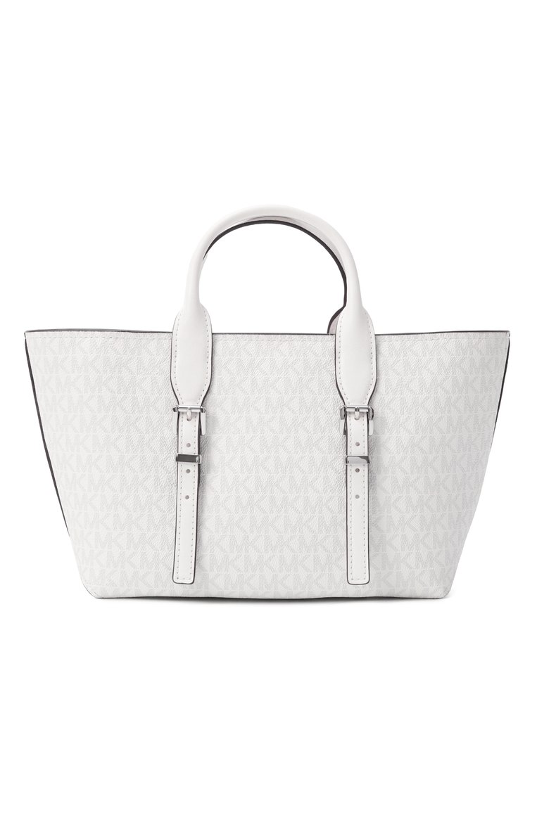 Женская сумка moore small MICHAEL MICHAEL KORS белого цвета, арт. 30R5S90S1V | Фото 6 (Ремень/цепочка: На ремешке; Размер: small; Материал: Экокожа)