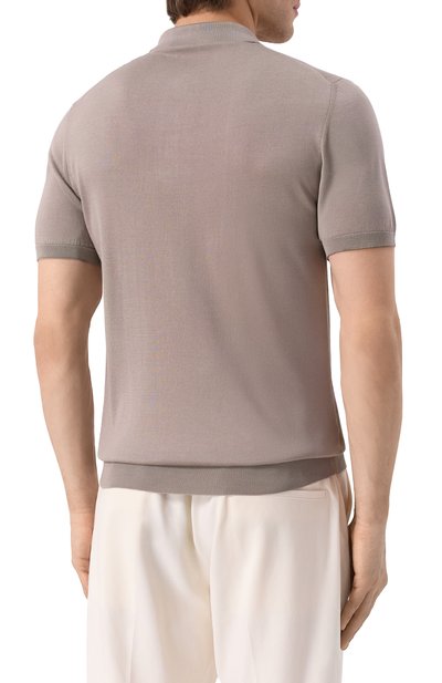 Шелковое поло CORNELIANI, арт. 25M541-2525170, фото 4