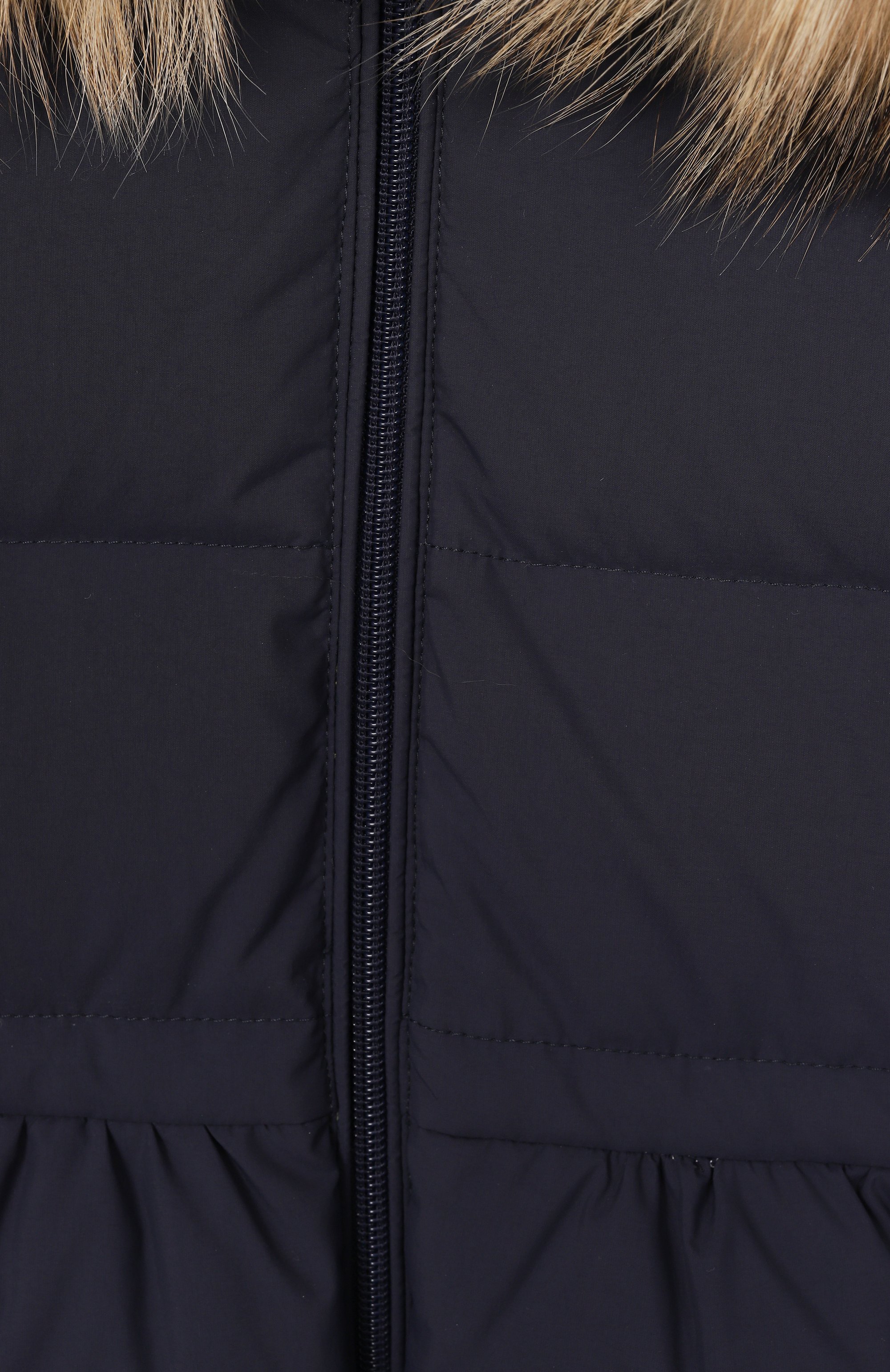 Пуховое пальто с отделкой из енота IL GUFO, арт. A25GGP0005N0108/5-8, фото 3