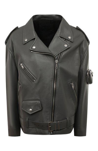 Женская кожаная куртка PRADA, арт. 58A081-1ZFE-F0K44