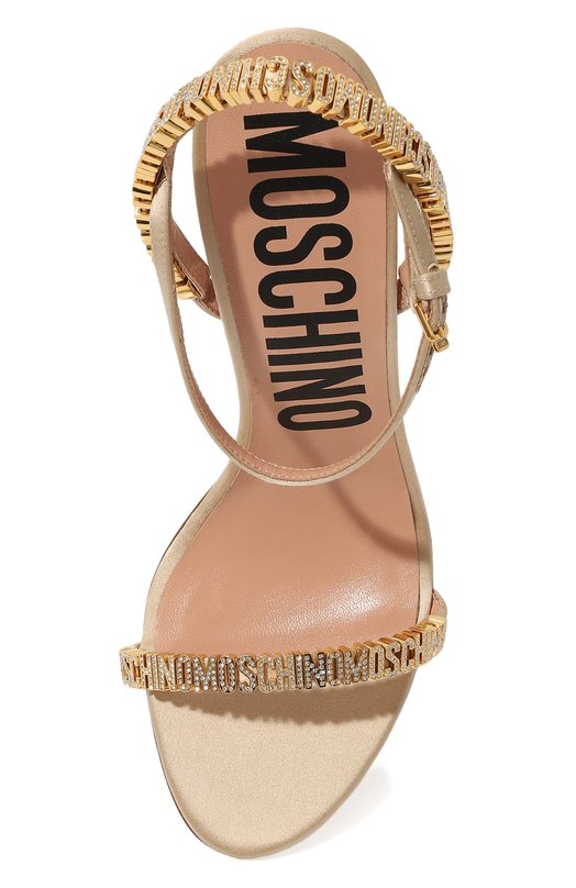 фото Текстильные босоножки moschino