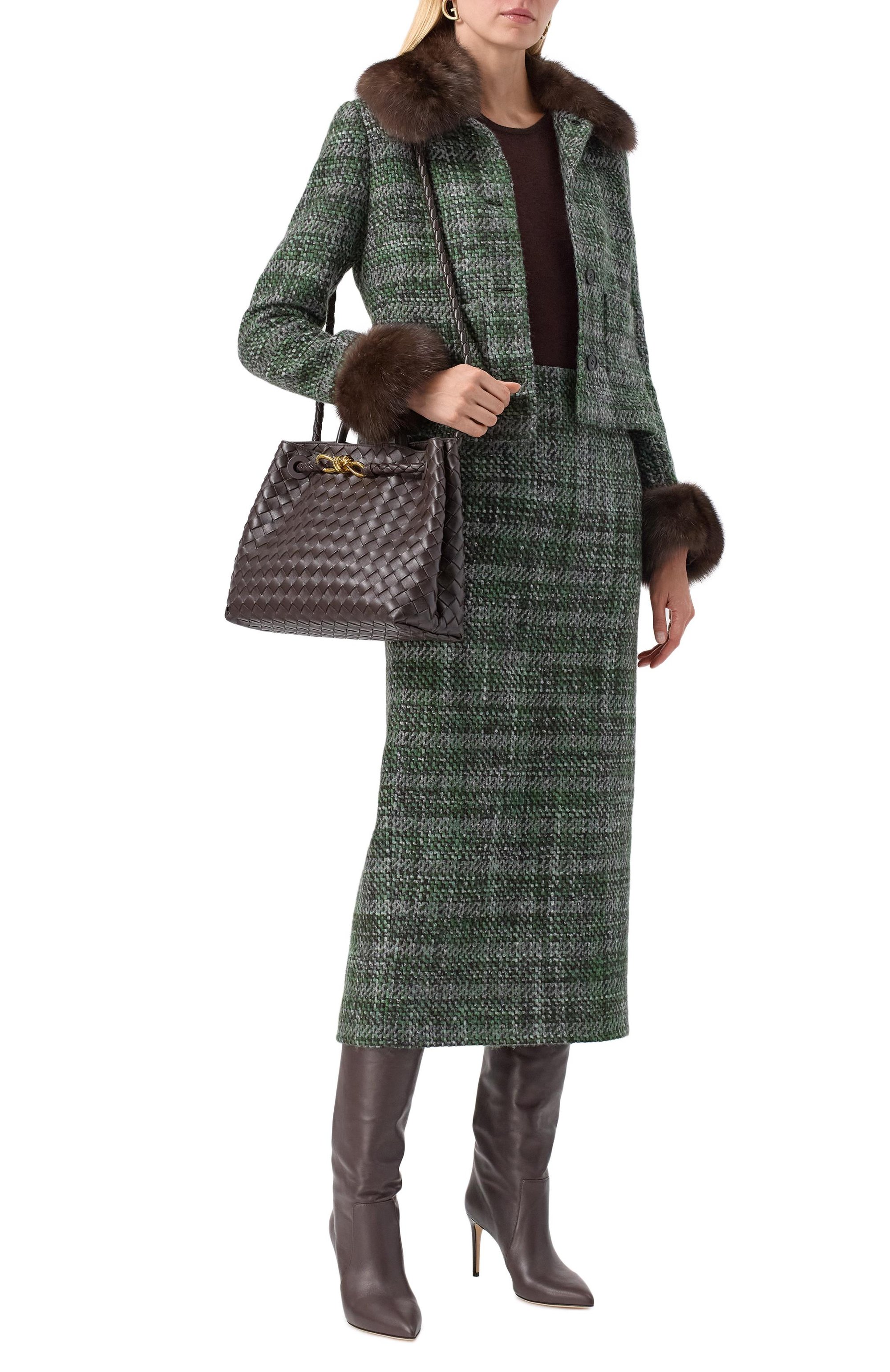 Жакет из кашемира и шелка с отделкой из соболя MVST, арт. M25.1PW.J005/13441, фото 2