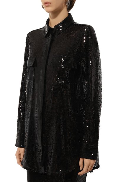 Блузка с отделкой пайетками BOSS ORANGE, арт. 50524263, фото 3