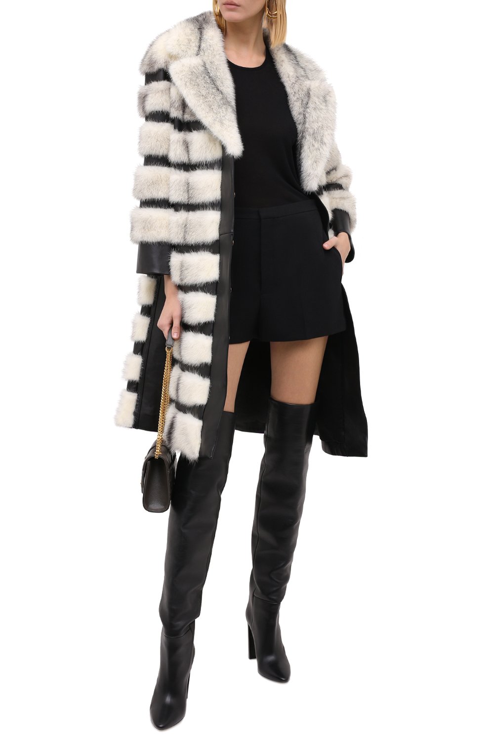 Шуба из меха норки SAINT LAURENT, арт. 626426/Y7XH2, фото 3