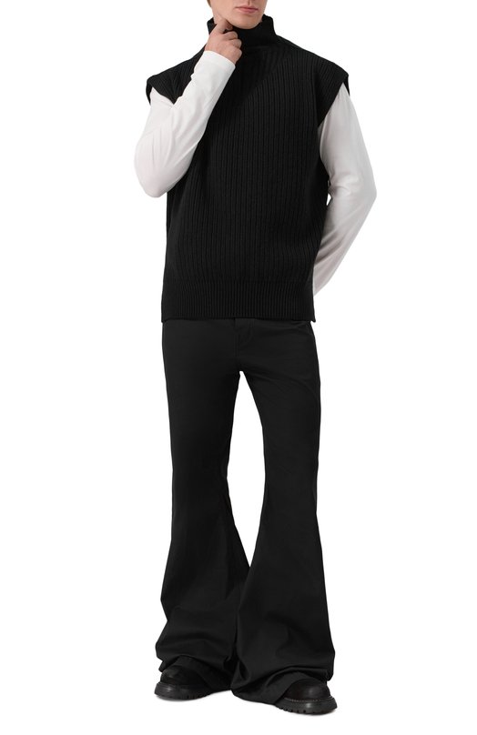 Шерстяной жилет Rick Owens RU02E1646/KWV Чёрный  RU02E1646/KWV Фото 2