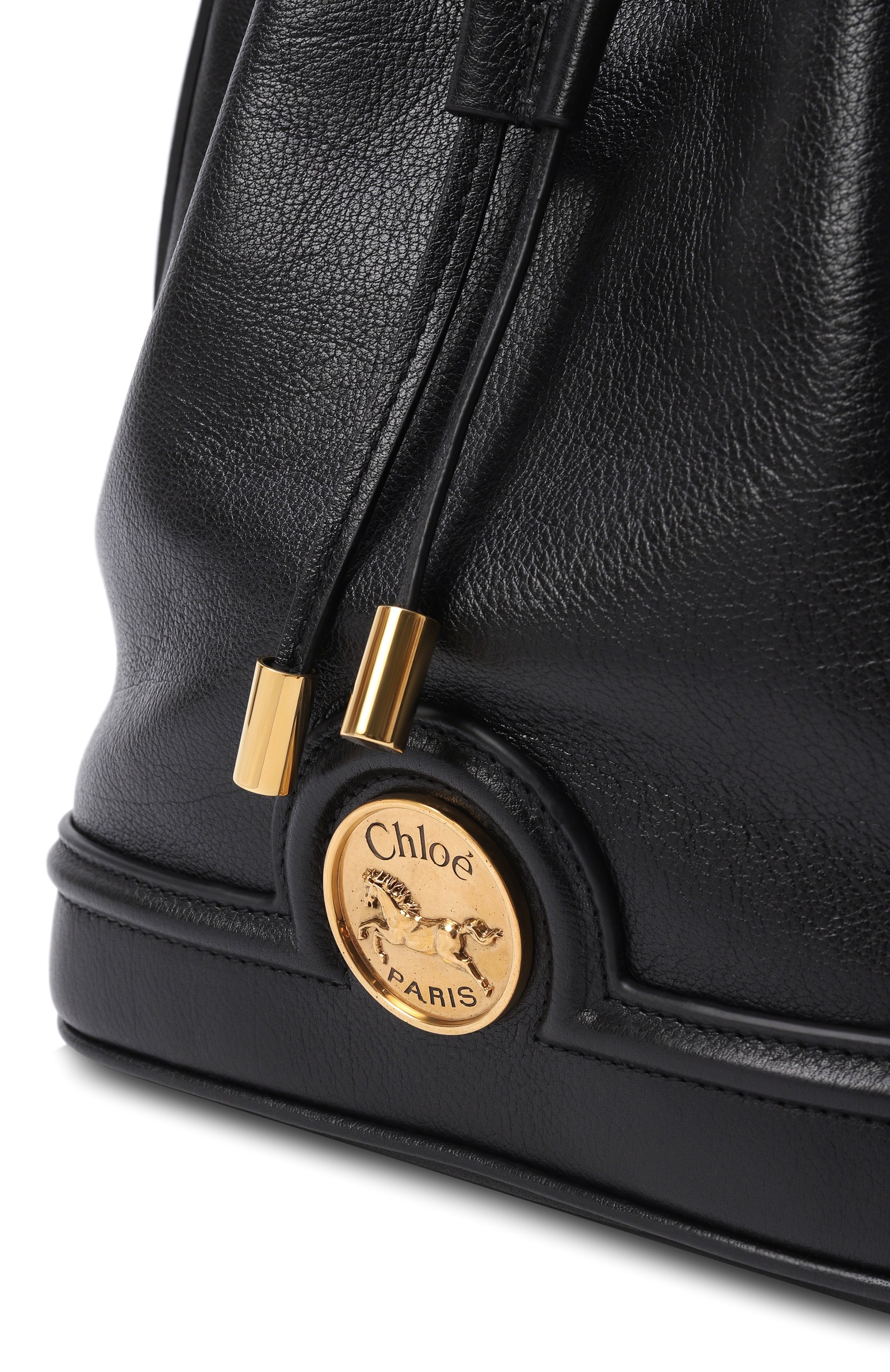Сумка horse medal CHLOÉ черного цвета по цене 210000 руб., арт. CH25AS792037, фото 3 Сумка horse medal CHLOÉ, арт. CH25AS792037, фото 3