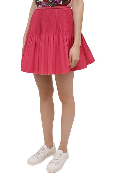 Плиссированная юбка REDVALENTINO розового цвета по цене 29950 руб., арт. XR3RAG05/1FP, фото 3 Плиссированная юбка REDVALENTINO, арт. XR3RAG05/1FP, фото 3