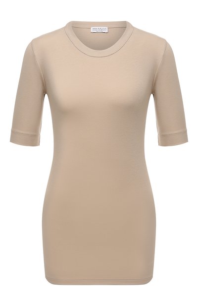 Женская хлопковая футболка BRUNELLO CUCINELLI, арт. M0TC836S50