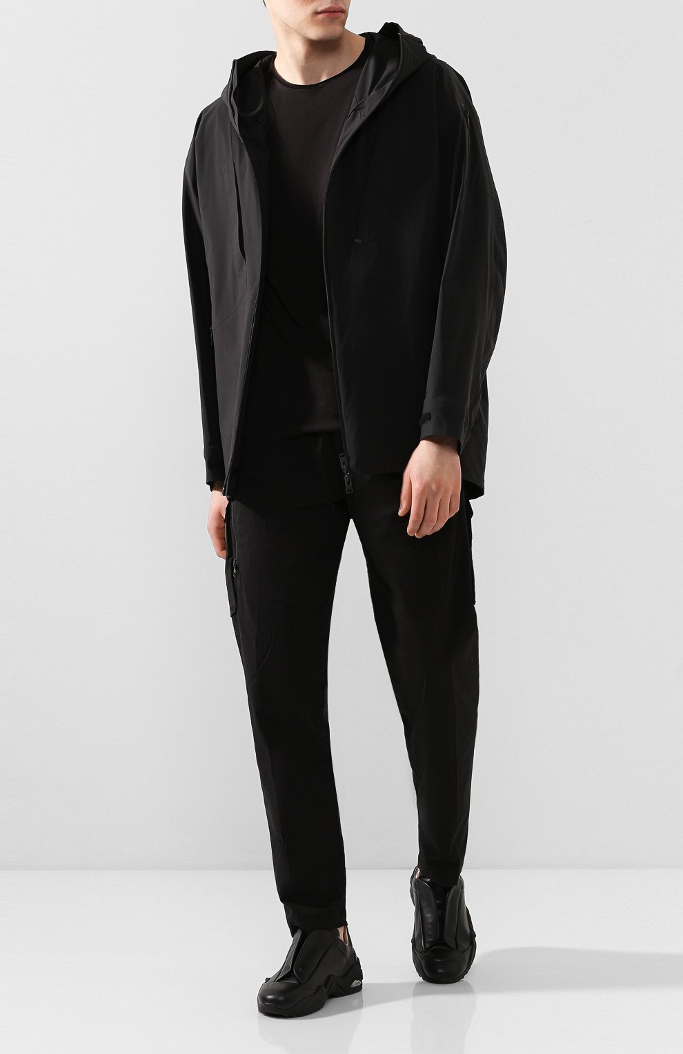 Куртка KAZUYUKI KUMAGAI черного цвета по цене 123000 руб., арт. AC01-214, фото 2 Куртка KAZUYUKI KUMAGAI, арт. AC01-214, фото 2