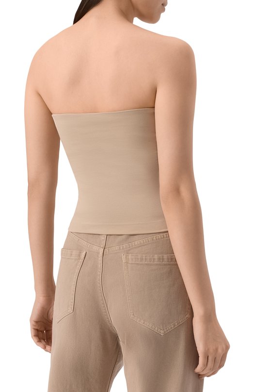 Хлопковый топ Brunello Cucinelli M0T1802B19 Бежевый  M0T1802B19 Фото 4