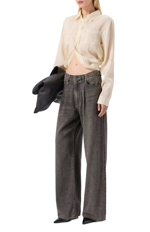 Блузка из лиоцелла R13 R13WR433-R564A Кремовый  R13WR433-R564A Фото 2