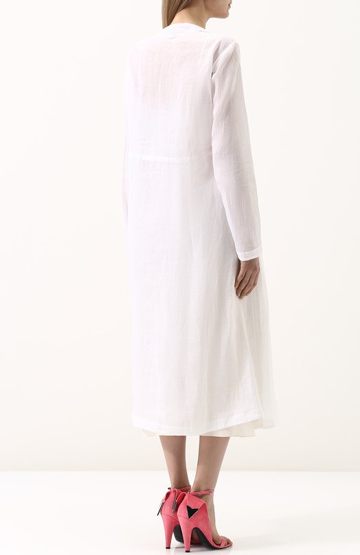 Платье-миди с запахом и принтом CALVIN KLEIN 205W39NYC Белый, фото 4