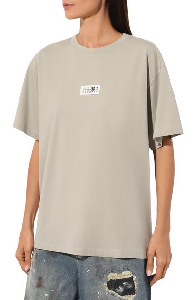 Хлопковая футболка MM6, арт. SH0GC0033/S24312, фото 3