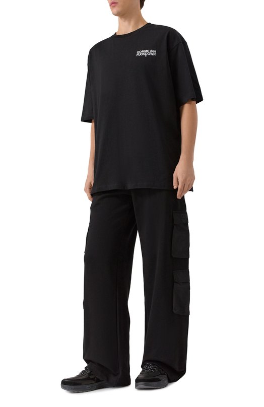 Хлопковая футболка Comme des Fuckdown CFABM01727 Чёрный  CFABM01727 Фото 2