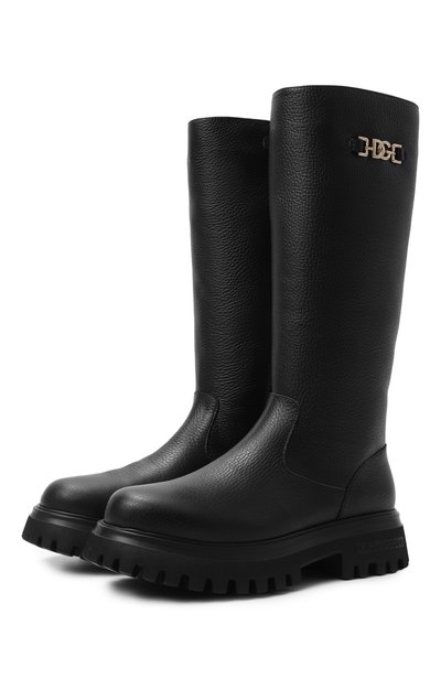 Кожаные сапоги DOLCE & GABBANA, арт. D11435/A0722_001