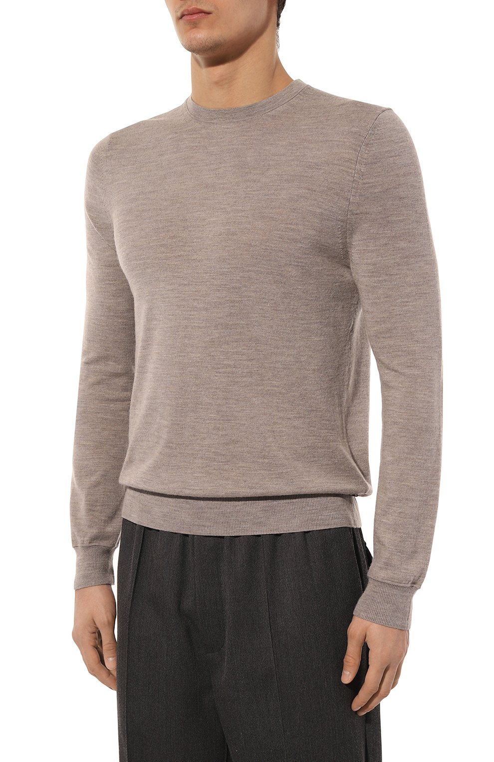 Шерстяной джемпер BOGNER бежевого цвета по цене 24900 руб., арт. 88509090, фото 3 Шерстяной джемпер BOGNER, арт. 88509090, фото 3