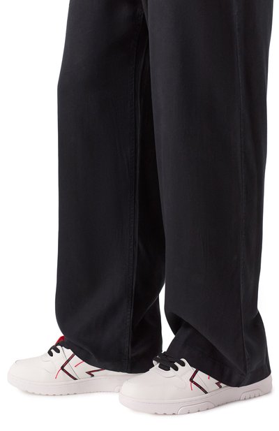 Кожаные кеды out of office OFF-WHITE, арт. 0MIA189F25LEA00D, фото 3