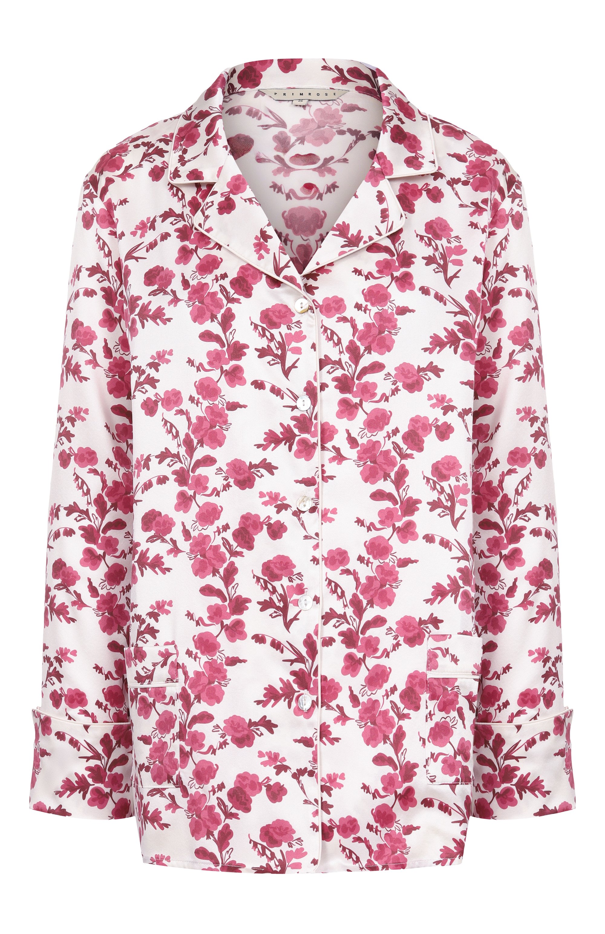 Шелковая рубашка PRIMROSE розового цвета по цене 25900 руб., арт. 8W.500R.RS001, фото 1 Шелковая рубашка PRIMROSE, арт. 8W.500R.RS001, фото 1