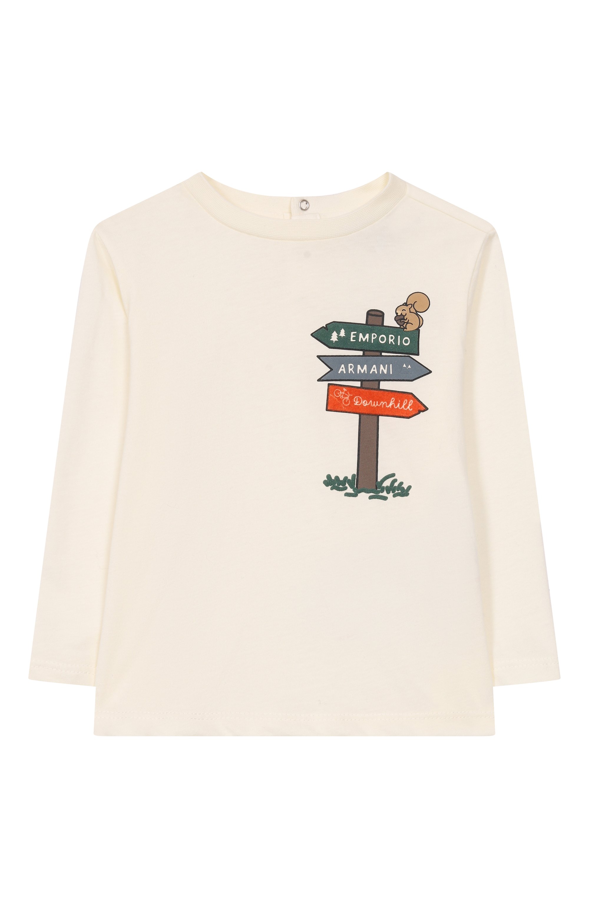 Хлопковый лонгслив EMPORIO ARMANI, арт. EB000768/AF16162, фото 1