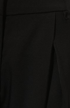Женские брюки из вискозы и шерсти CO черного цвета, арт. 5029DWVT | Фото 5 (Силуэт Ж (брюки и джинсы): Широкие; Длина (брюки, джинсы): Стандартные; Женское Кросс-КТ: Брюки-одежда; Региональные ограничения белый список (Axapta Mercury): Не проставлено; Мате�риал сплава: Проставлено; Материал внешний: Вискоза; Драгоценные камни: Проставлено; Стили: Минимализм)