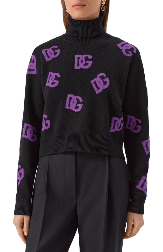 Шерстяной свитер Dolce & Gabbana FXW04T/JCVYX Чёрный  FXW04T/JCVYX Фото 3
