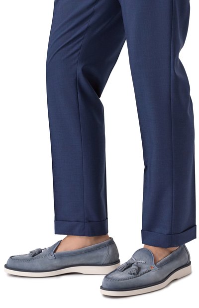 Замшевые лоферы detroit SANTONI, арт. MGDG19037PABSRVR, фото 3