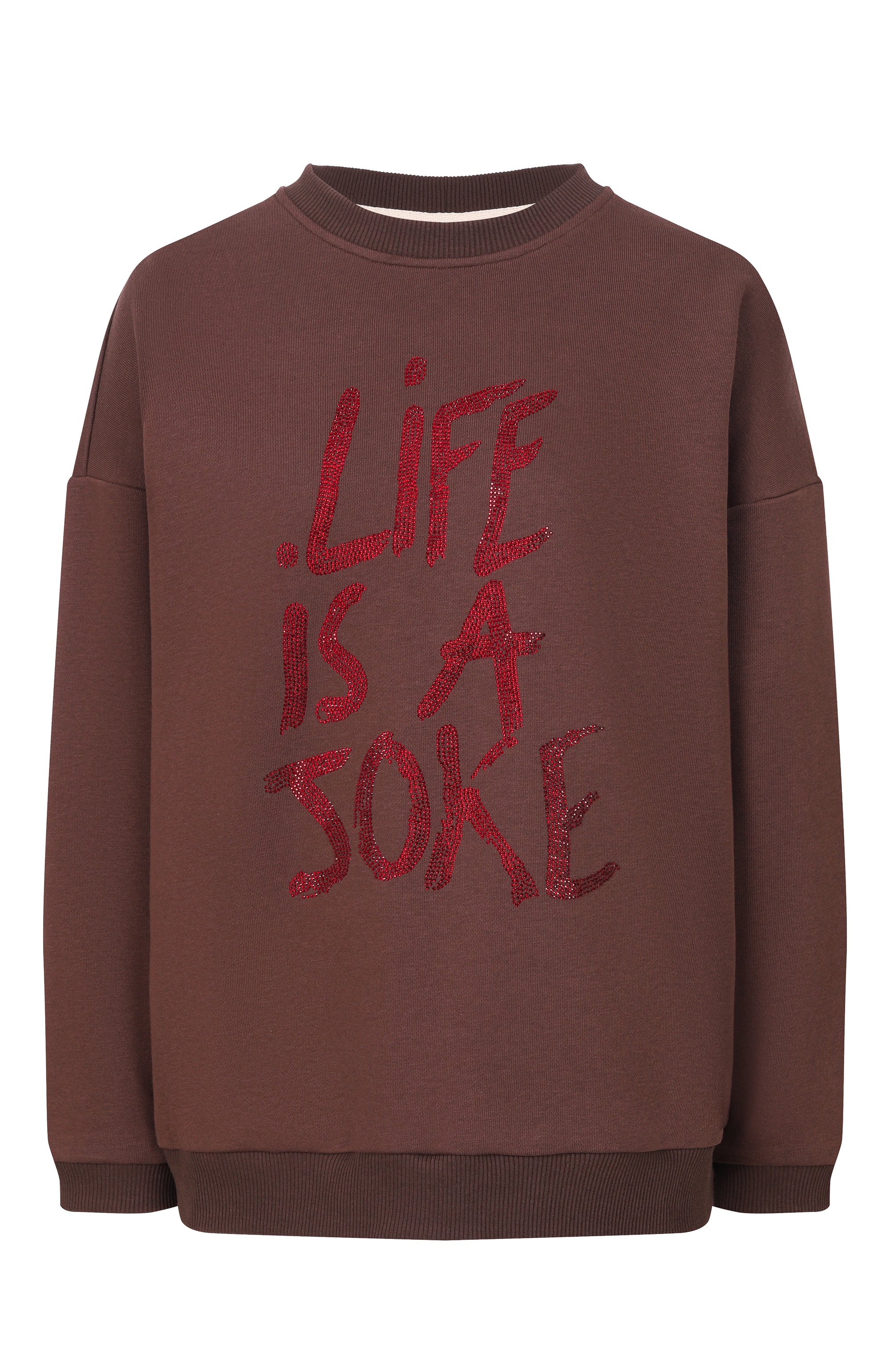 Хлопковый свитшот SEVEN LAB коричневого цвета по цене 20580 руб., арт. 225-S-J-24-00-127-150, фото 1 Хлопковый свитшот SEVEN LAB, арт. 225-S-J-24-00-127-150, фото 1
