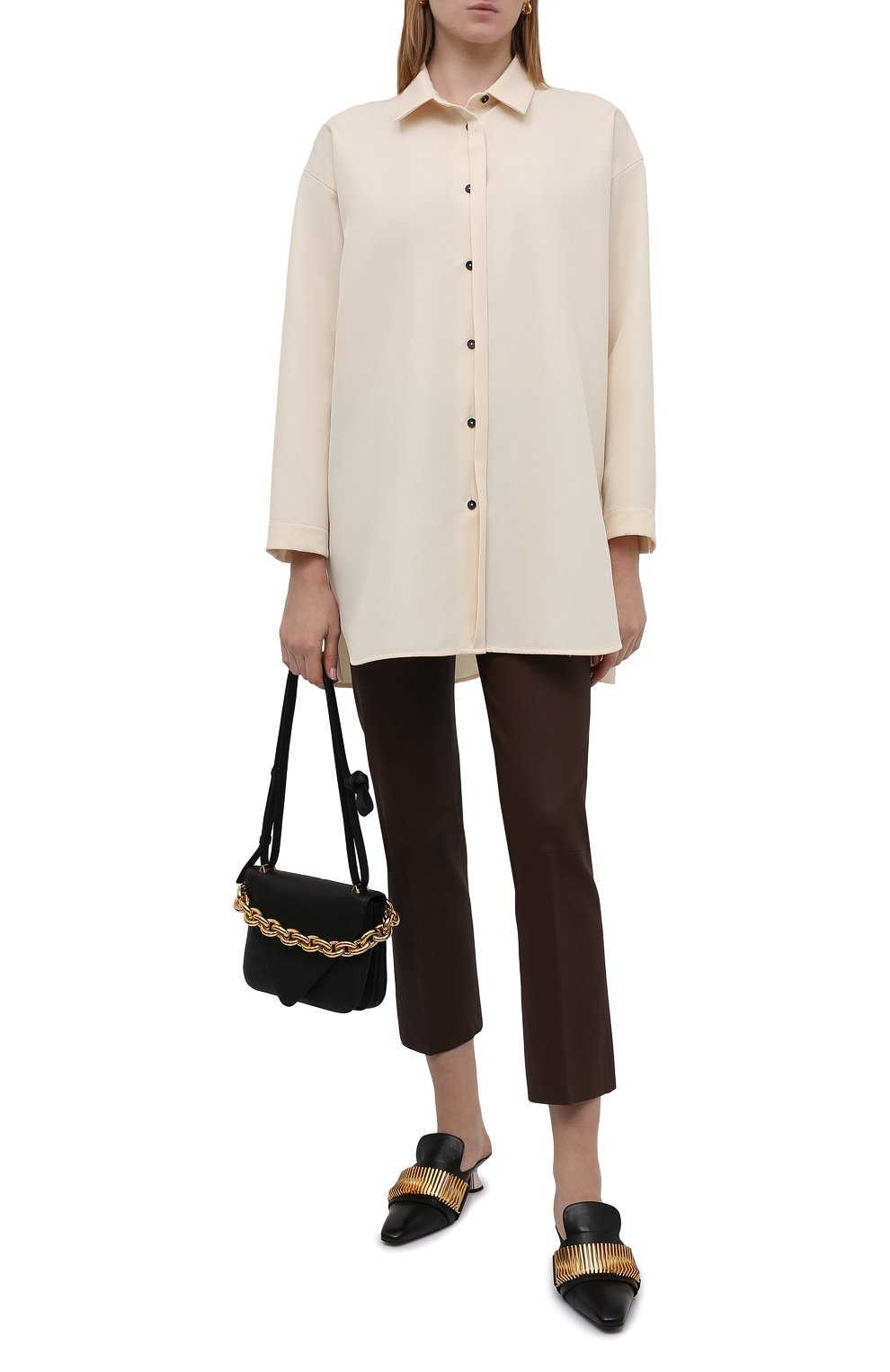 Кожаные брюки BY MALENE BIRGER, арт. Q66175055/FL0RENTINA, фото 2