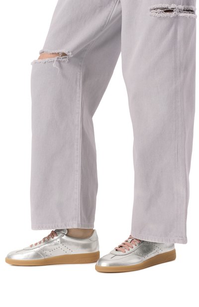 Кожаные кеды dbs oly SANTONI, арт. WBPG61340FARTPNG, фото 3