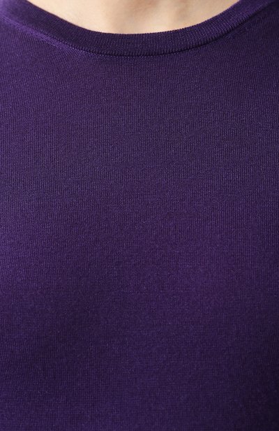 Кашемировый пуловер RALPH LAUREN фиолетового цвета по цене 79150 руб., арт. 290615194, фото 5 Кашемировый пуловер RALPH LAUREN, арт. 290615194, фото 5