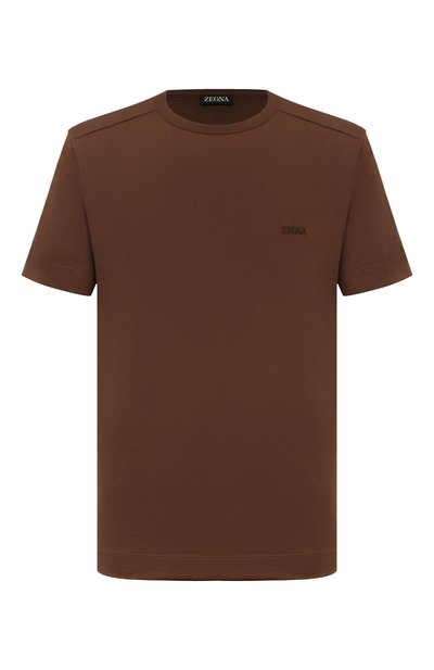 Мужская хлопковая футболка ZEGNA, арт. UD360A7/D760