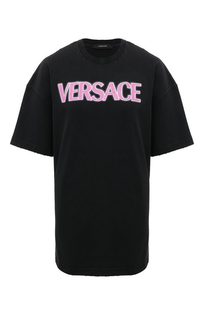 Женская хлопковая футболка VERSACE, арт. 1008174/1A06534