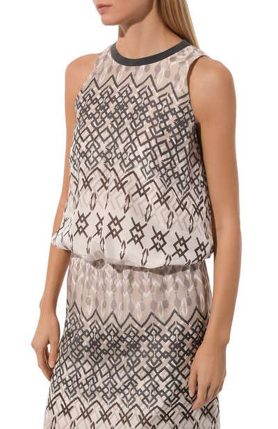 Шелковый топ BRUNELLO CUCINELLI, арт. MP00SSK900, фото 3