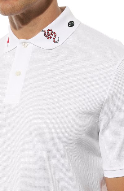 Хлопковое поло GUCCI, арт. 523059 X9U96, фото 5