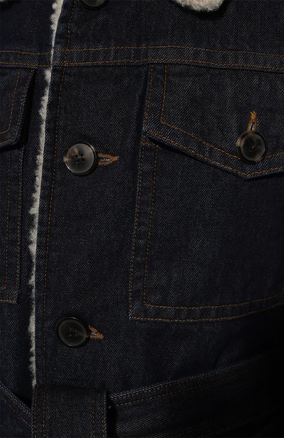 Джинсовая куртка DRIES VAN NOTEN темно-синего цвета по цене 89950 руб., арт. 242-020525-9376, фото 5 Джинсовая куртка DRIES VAN NOTEN, арт. 242-020525-9376, фото 5