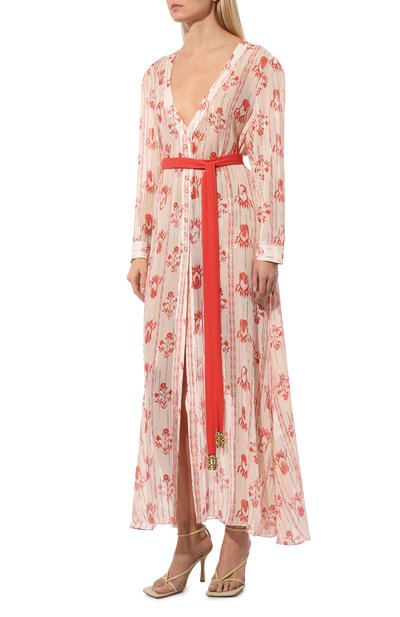 Шелковое платье ULYANA SERGEENKO кремового цвета по цене 150000 руб., арт. ABM002SS23Morocco3087т22, фото 3 Шелковое платье ULYANA SERGEENKO, арт. ABM002SS23Morocco3087т22, фото 3