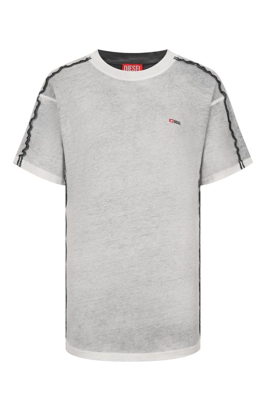 Хлопковая футболка Diesel A21007/0BMCC Серый A21007/0BMCC