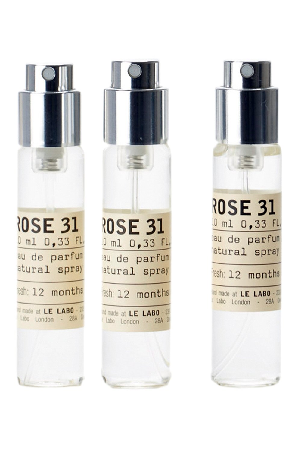 Парфюмерная вода rose 31 рефил (3x10ml) LE LABO бесцветного цвета по цене 10560 руб., арт. 811901025654, фото 1 Парфюмерная вода rose 31 рефил (3x10ml) LE LABO, арт. 811901025654, фото 1