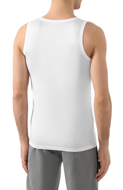 Хлопковая майка с круглым вырезом ZEGNA, арт. N2D000030, фото 4