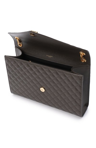 Сумка envelope large SAINT LAURENT темно-серого цвета по цене 236500 руб., арт. 600166/B0W91, фото 4 Сумка envelope large SAINT LAURENT, арт. 600166/B0W91, фото 4