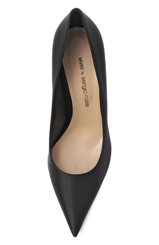 Текстильные туфли MVST by Sergio Rossi MVST B14270-SATIN Чёрный  B14270-SATIN Фото 6