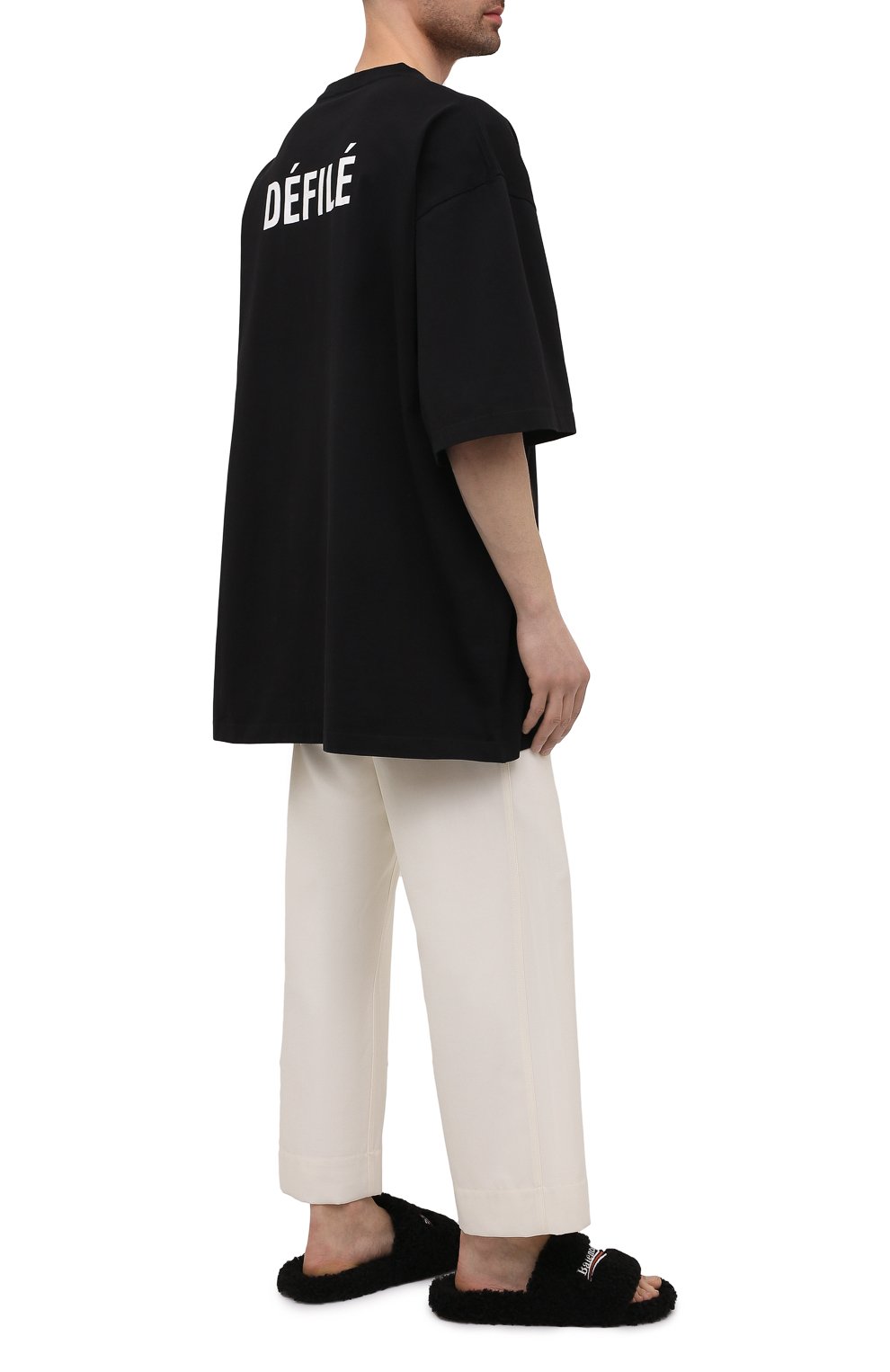 Текстильные шлепанцы furry BALENCIAGA, арт. 654747/W2D01, фото 2