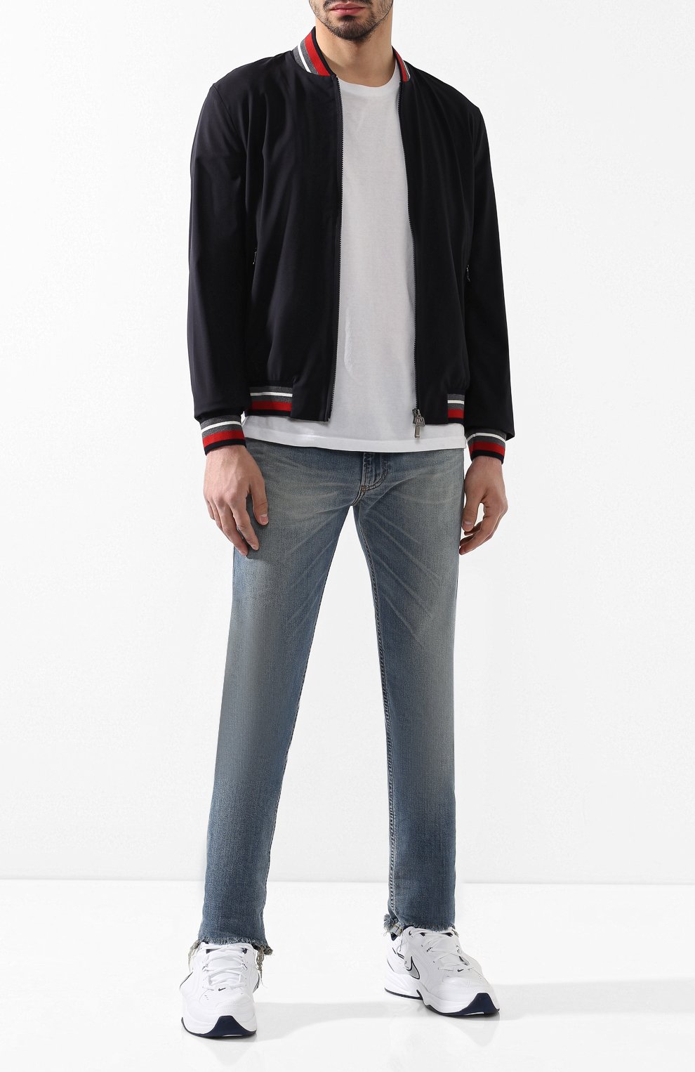 Кожаные кроссовки nikelab x martine rose air monarch iv NIKELAB, арт. AT3147-100, фото 2